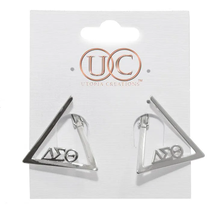 ΔΣΘ Delta Greek Symbol Earrings