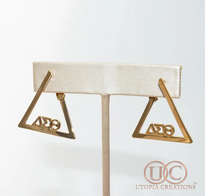 ΔΣΘ Delta Greek Symbol Earrings