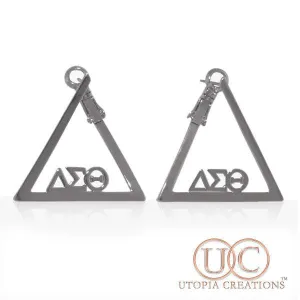 ΔΣΘ Delta Greek Symbol Earrings