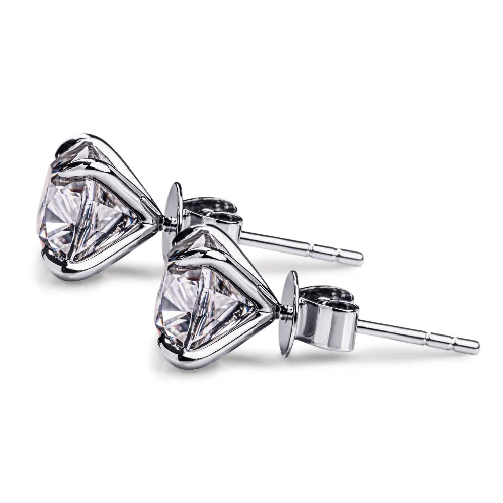 1 CT. Cushion Cut Moissanite Earring Studs