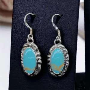 1 OLDTRIBES™ Silver Sterling Turquoise Earrings