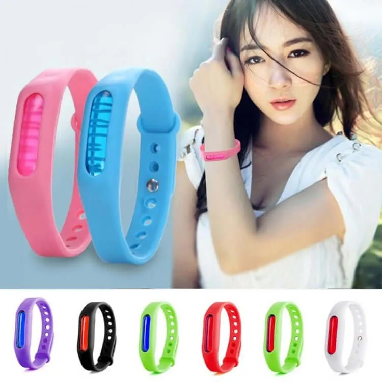 20 Pack Mosquito-Repellent Silicone Wristbands for Kids & Adults - Colorful Bug Defense Bracelets, 23cm Length