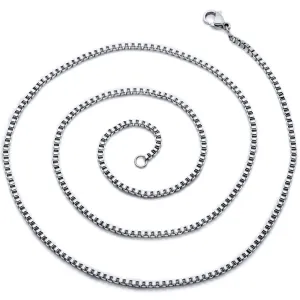 26 Inch 3mm Stainless Steel Rolo Link Chain Necklace