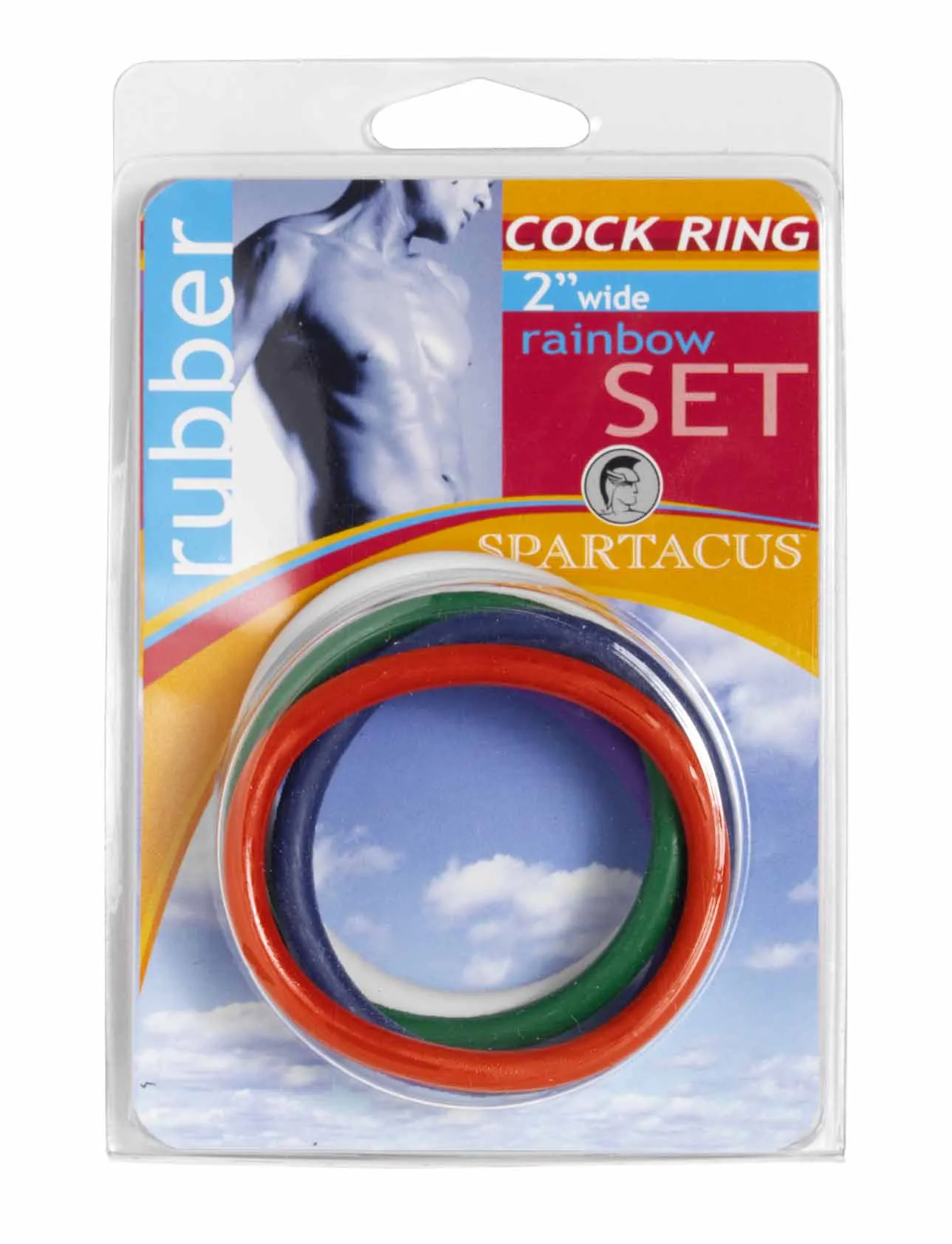 2in Soft C Rings Rainbow