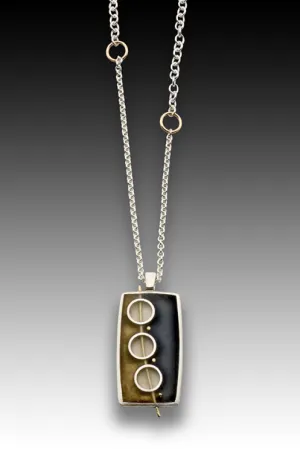 3 Circle Rectangle Necklace