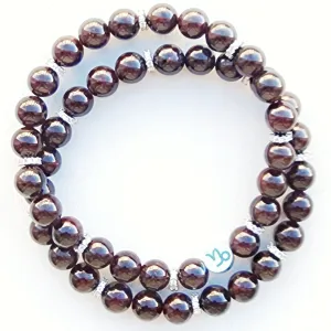 8mm Capricorn Reiki Healing Gemstone Zodiac Bracelet - December 22 - January 19th