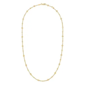 9ct Yellow Gold Disc Necklace GN394