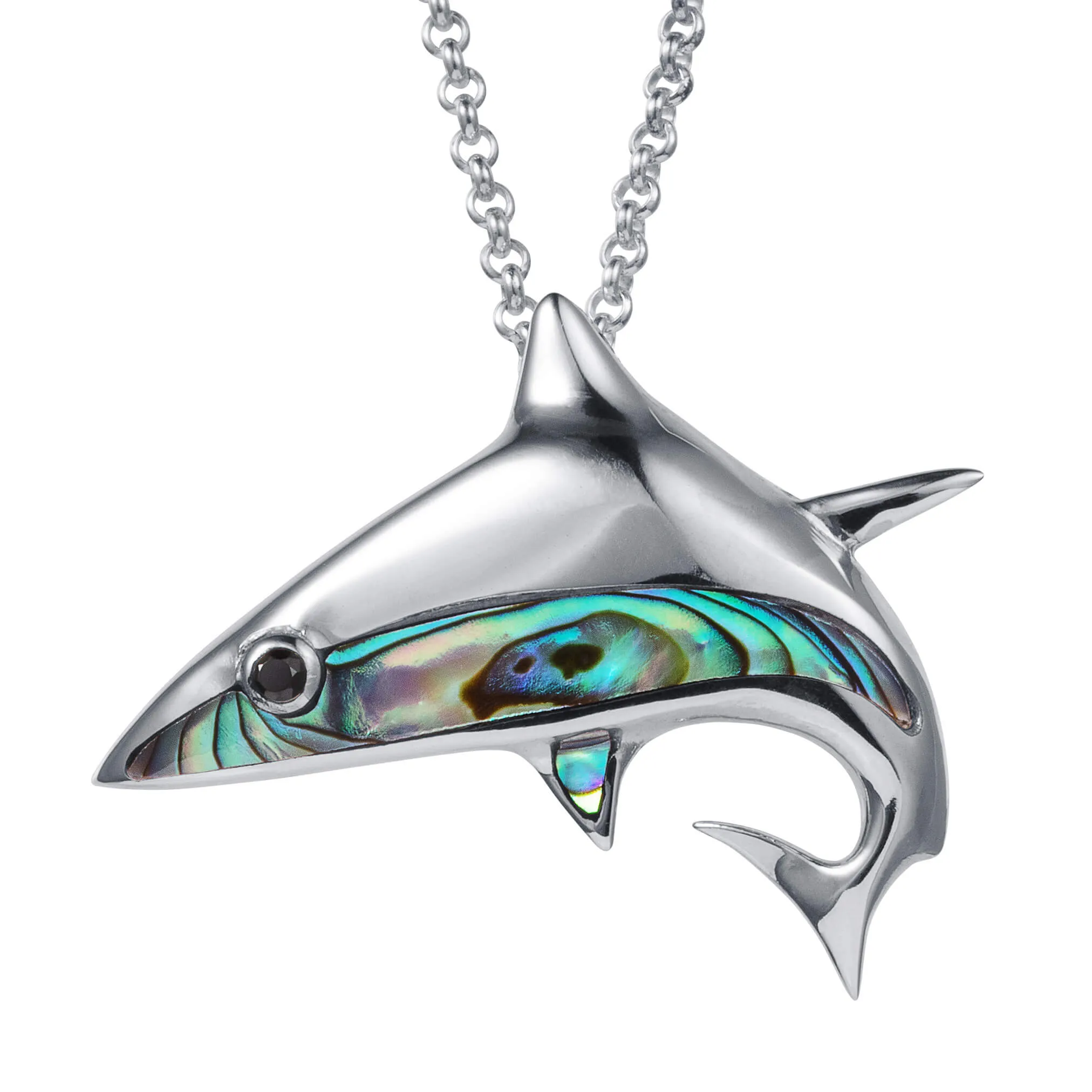 Abalone Shark Pendant