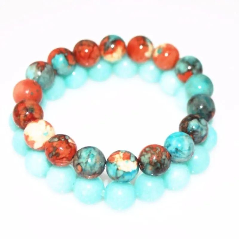 Amazonite Gemstone Stretch Bracelets