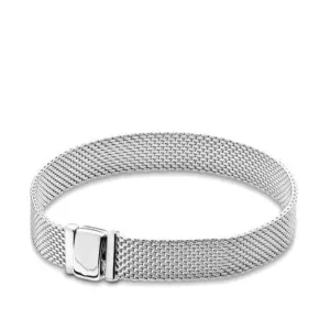 Authent 925 Sterling Silver Bracelet Reflexions Mesh Bracelet For Women Luxury