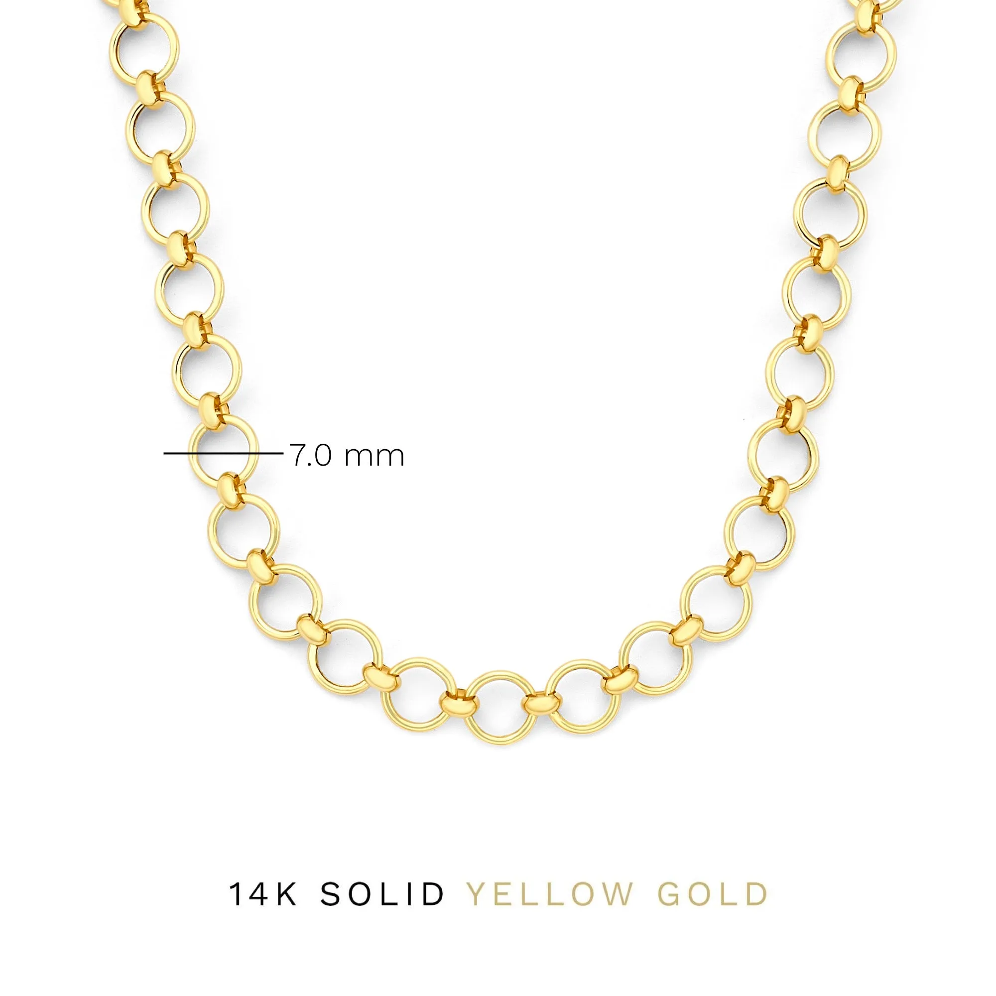 Belleville Axelle 14 karat gold link necklace