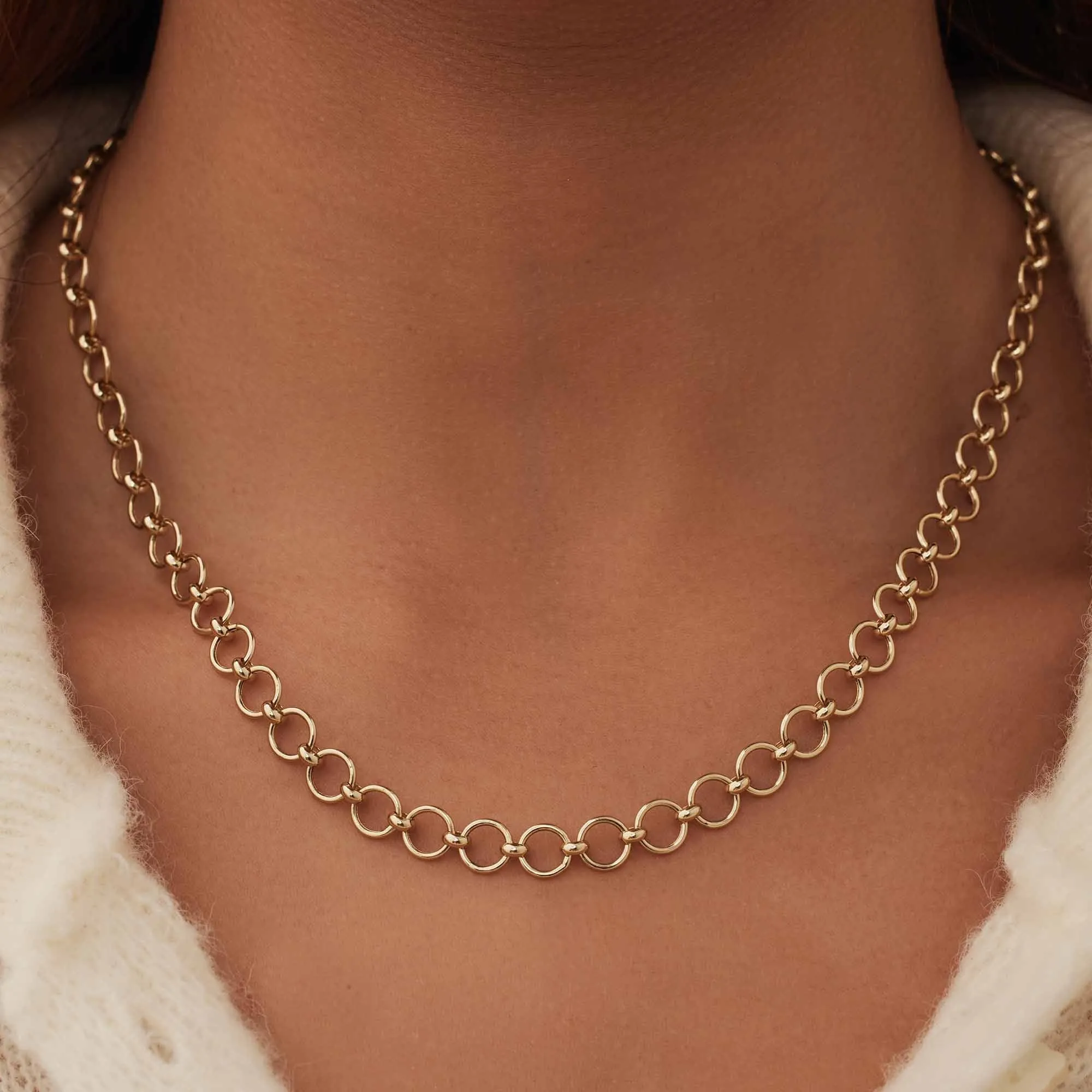 Belleville Axelle 14 karat gold link necklace