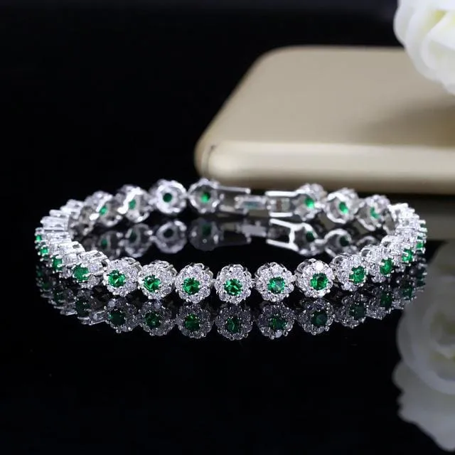 Big Cubic Zirconia Royal Tennis Bracelet