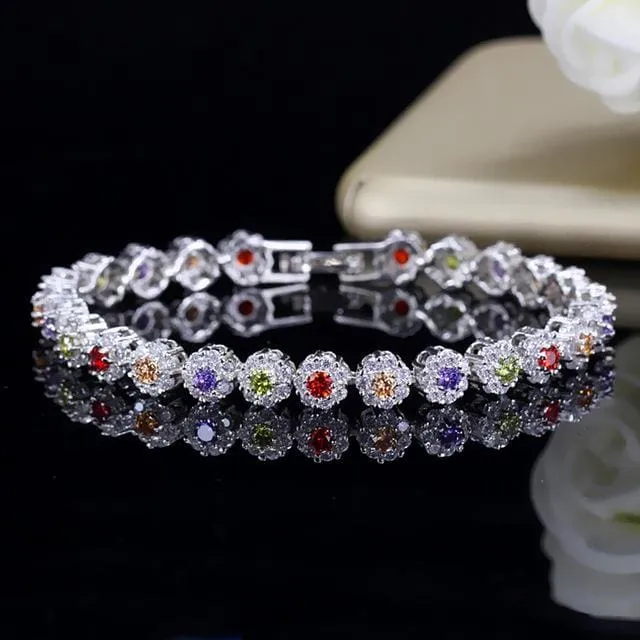 Big Cubic Zirconia Royal Tennis Bracelet