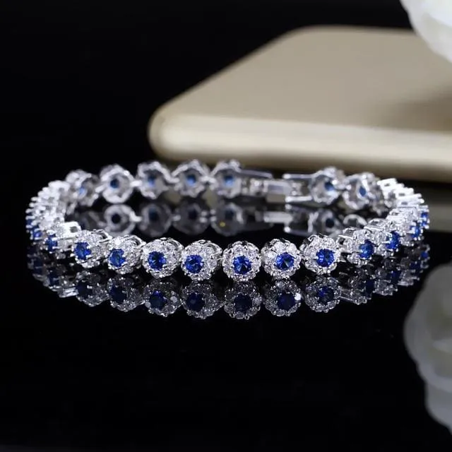 Big Cubic Zirconia Royal Tennis Bracelet