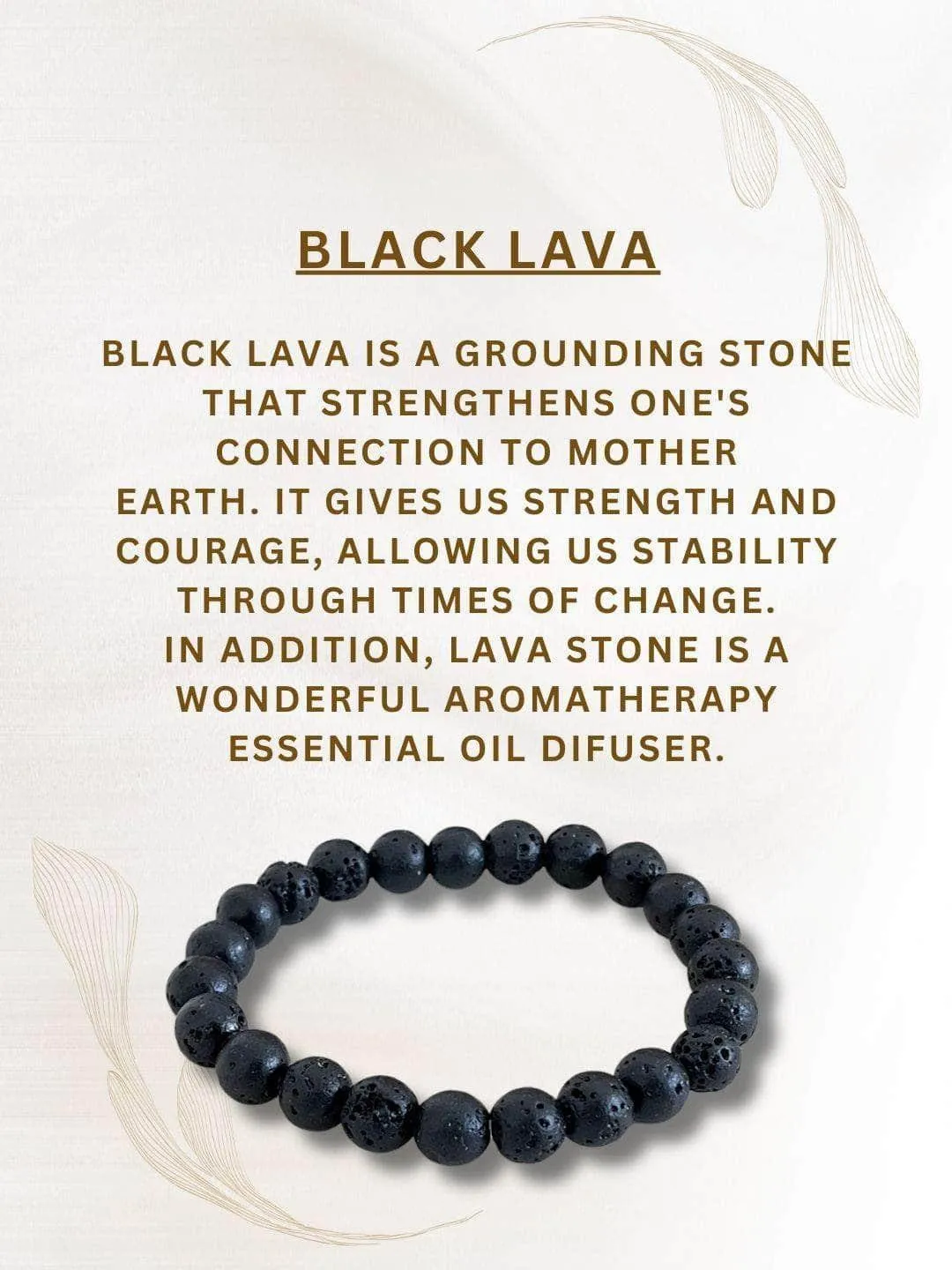 Black Lava Bracelet