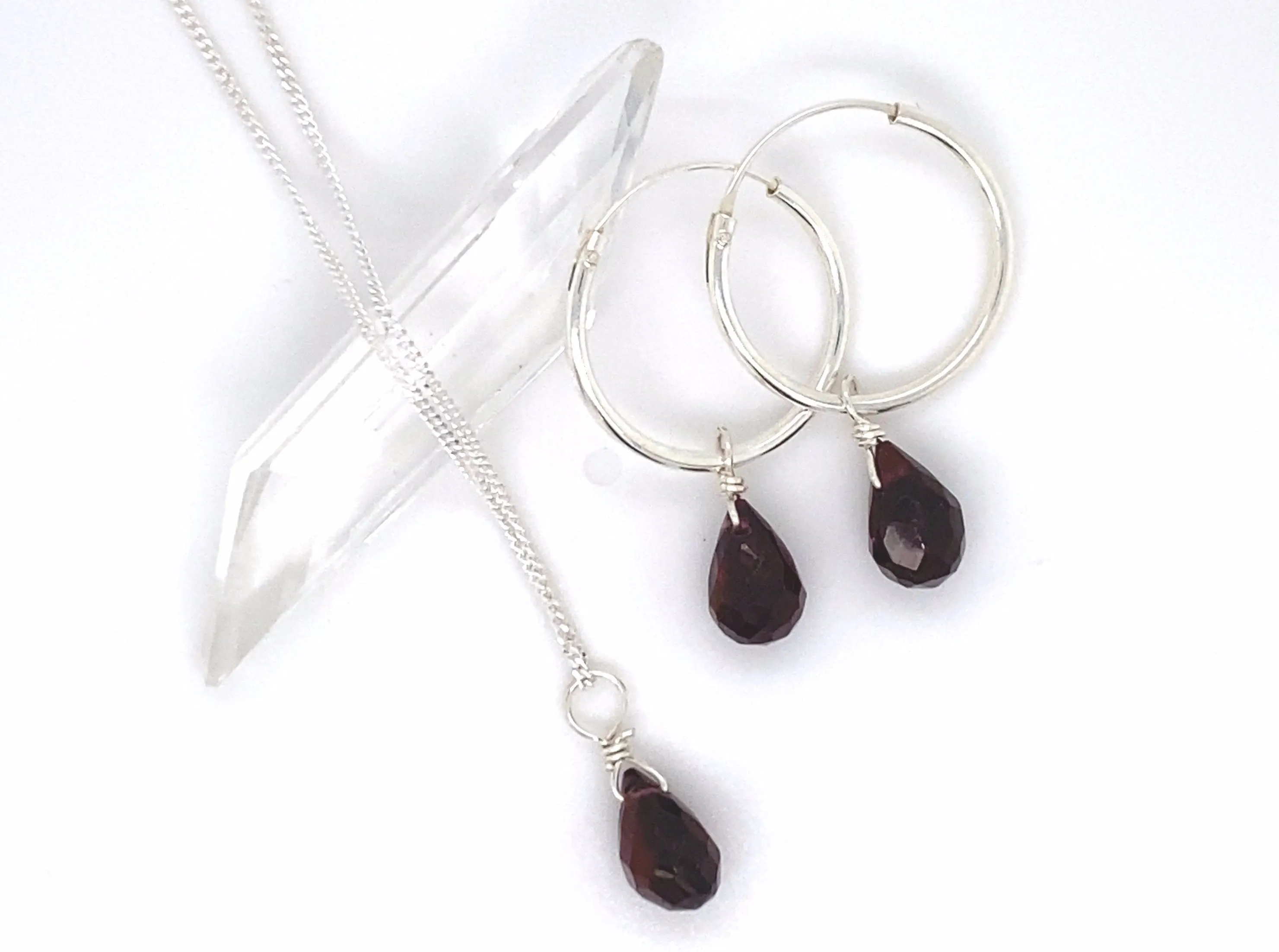 Bohemian Birthstone - January - Garnet Necklace