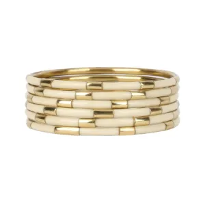 BuDhaGirl  Ivory Veda Bangles