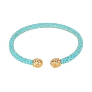 BuDhaGirl Turquoise Iman Stingray Cuff