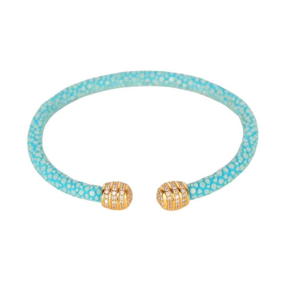 BuDhaGirl Turquoise Iman Stingray Cuff