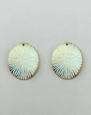 Burst Medallion, 25x20mm, (2pcs)