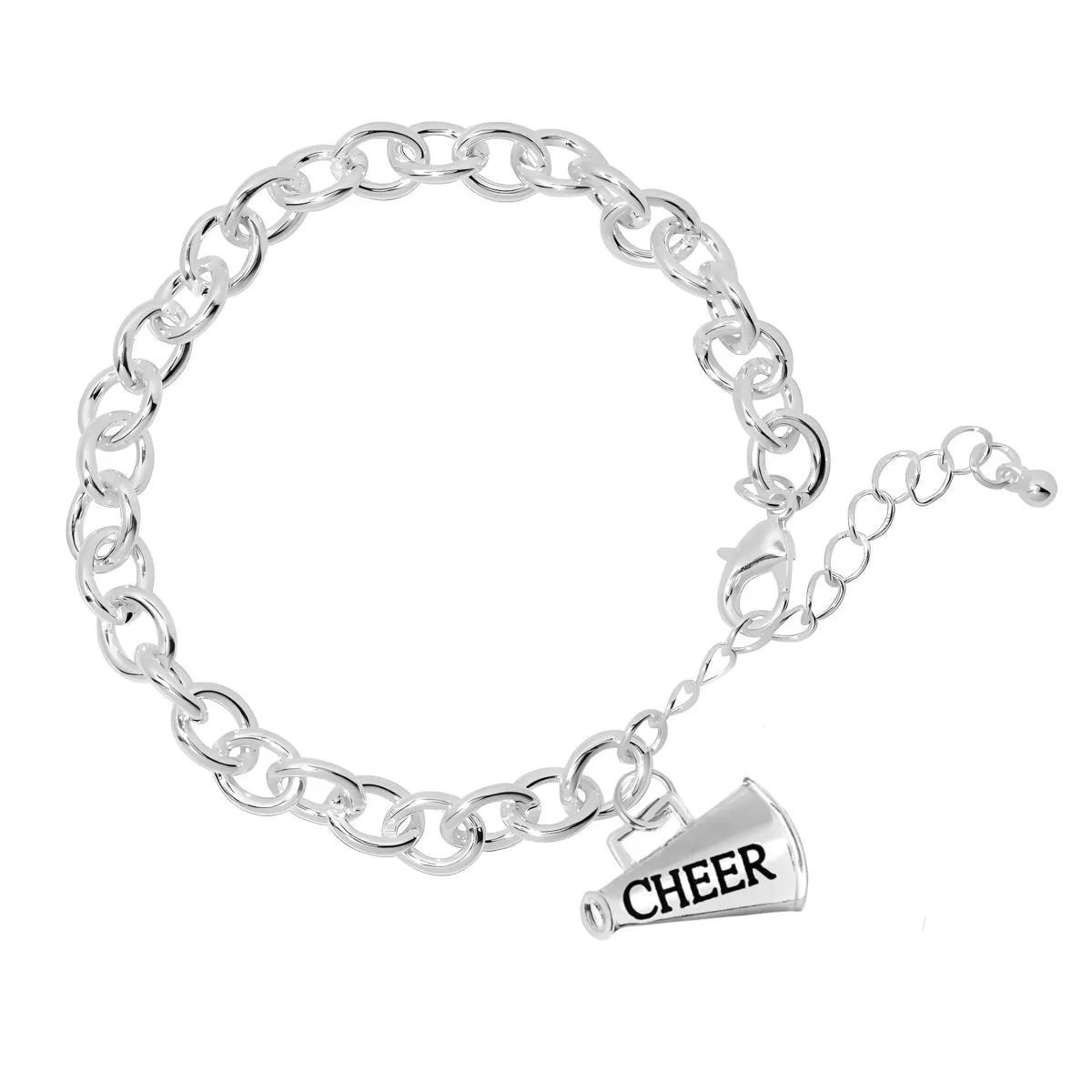 Cheerleading Megaphone Chunky Charm Bracelets