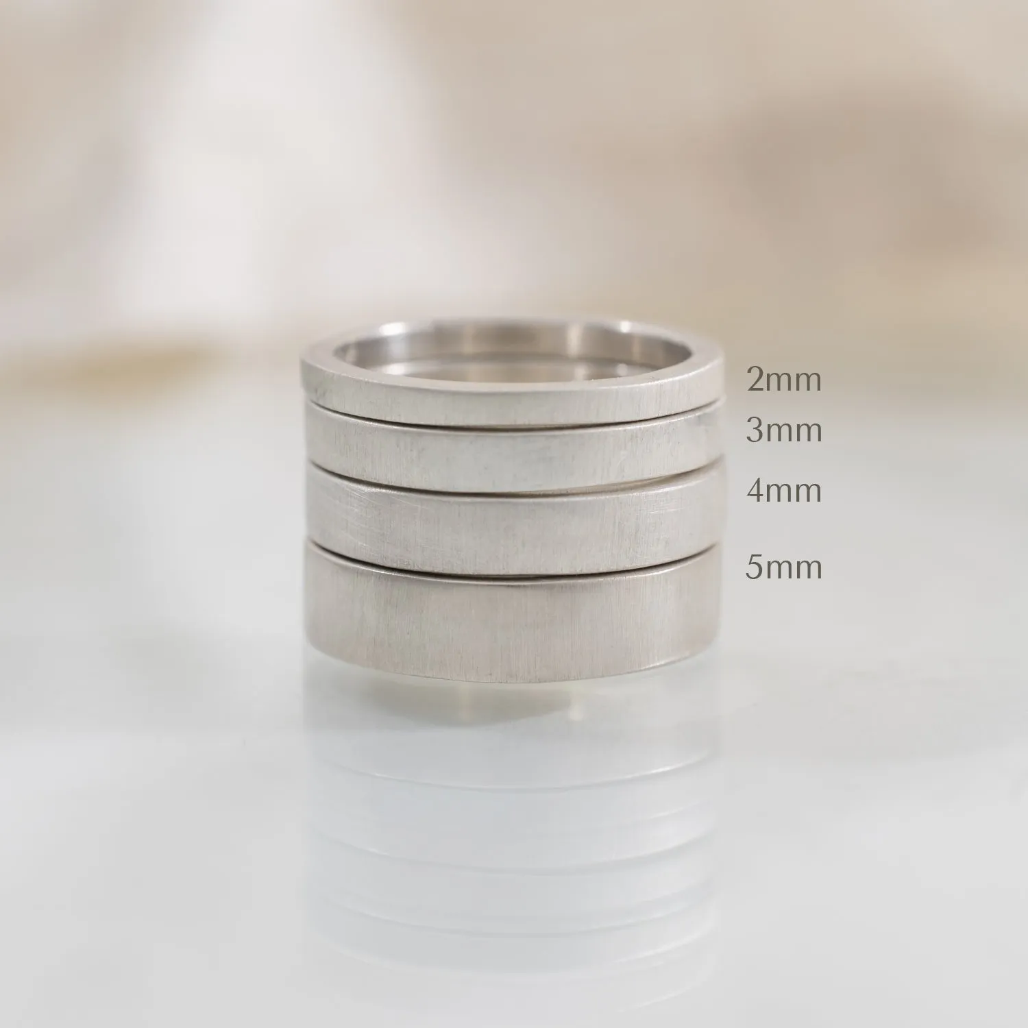 Classic 4mm Sterling Silver Wedding Band