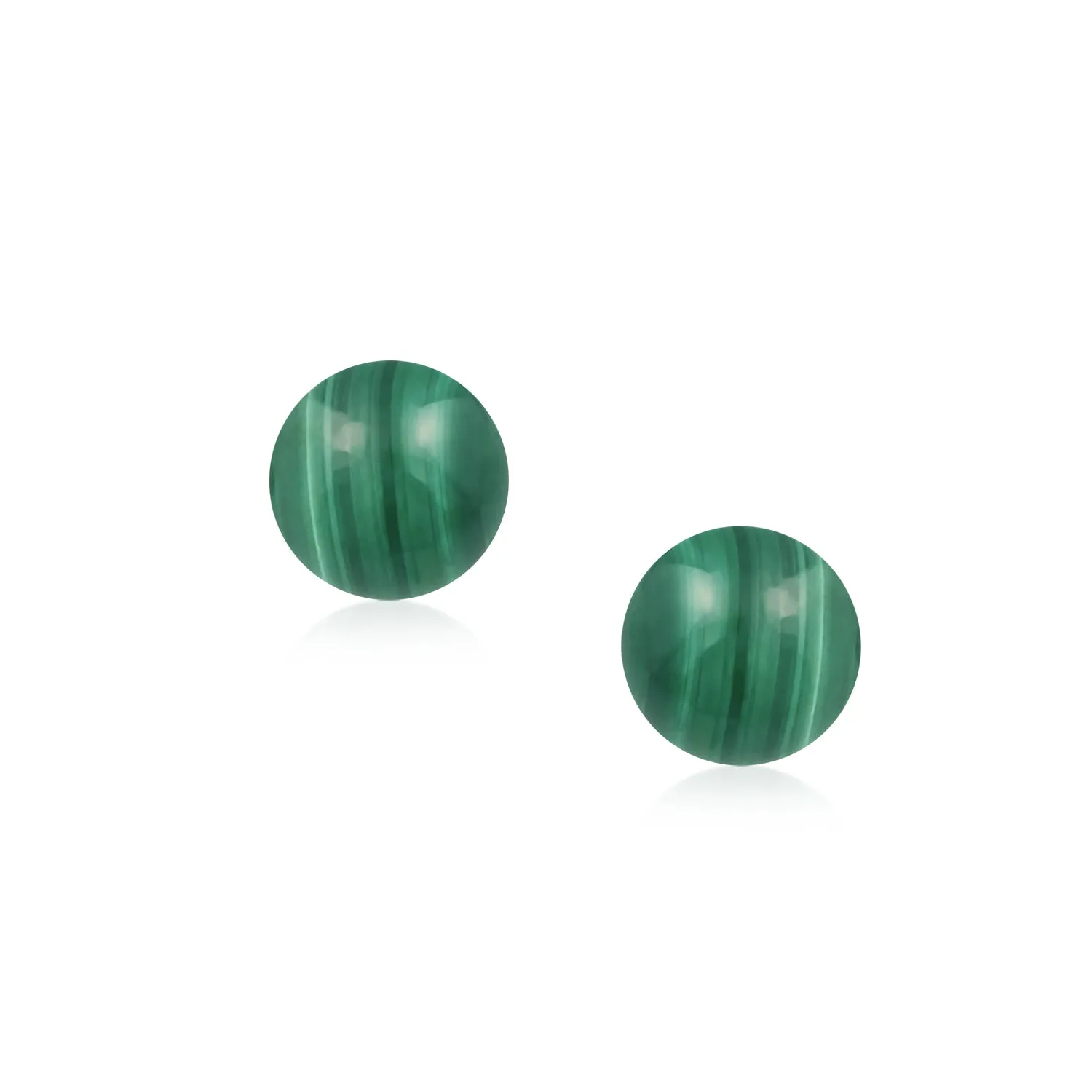 Classic Gemstone Ball Stud Earrings .925 Sterling Silver Birthstone Color Option