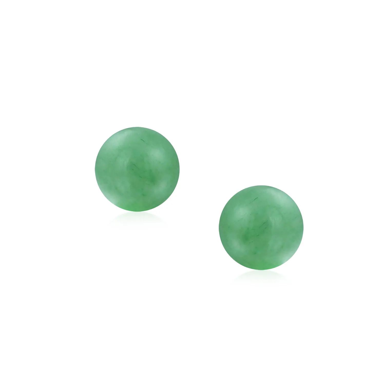 Classic Gemstone Ball Stud Earrings .925 Sterling Silver Birthstone Color Option