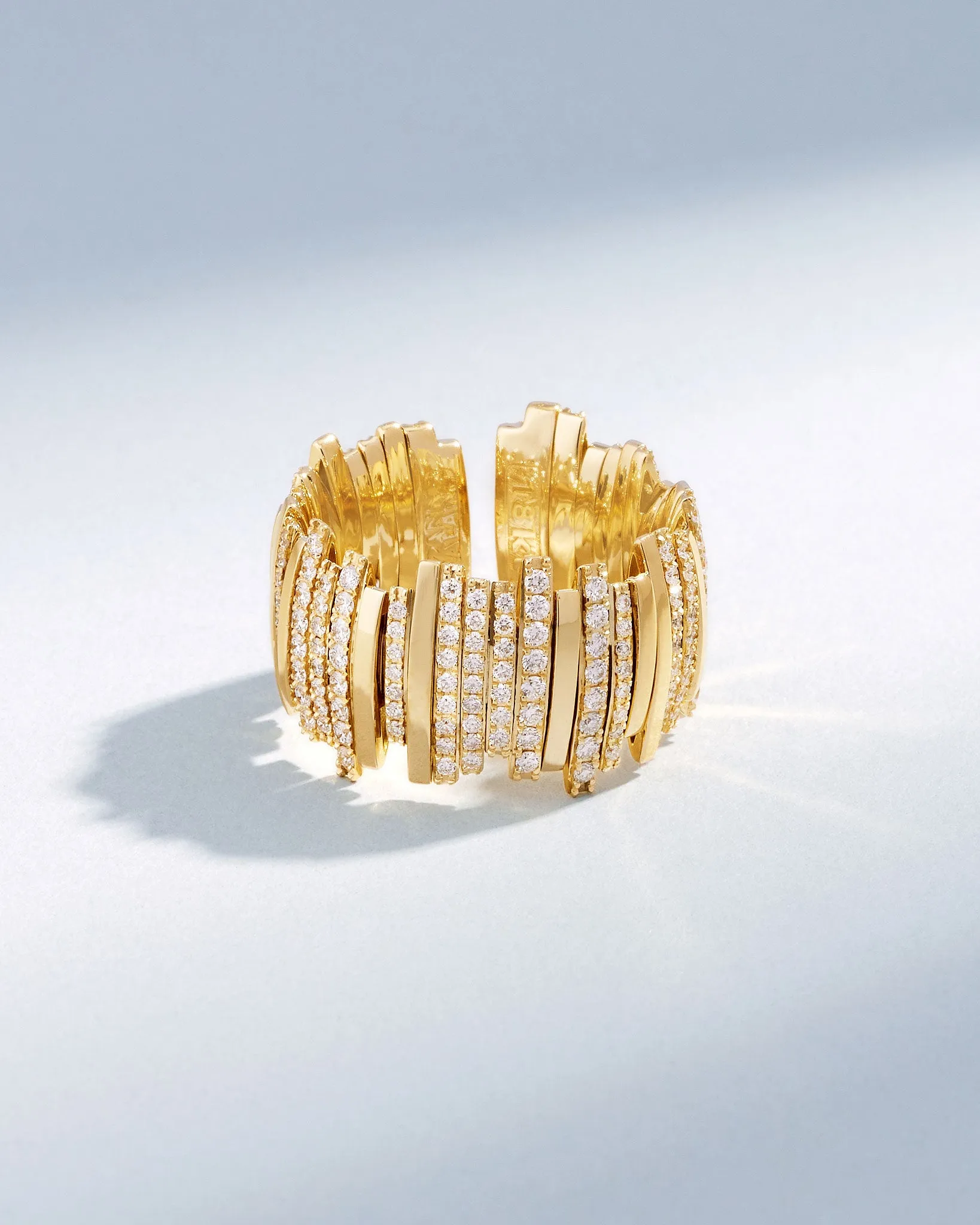 Classic Gold Half Pave Milli Band