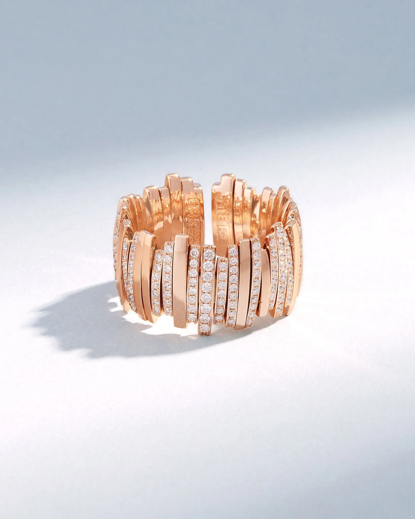 Classic Gold Half Pave Milli Band