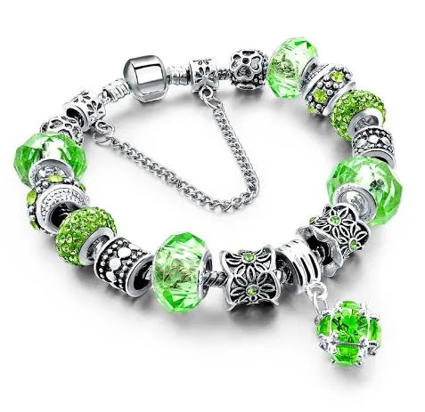 Crystal Charm Bracelet