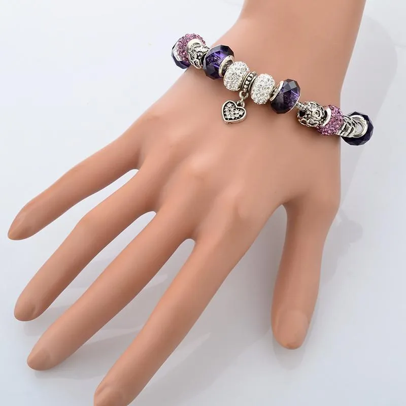 Crystal Charm Bracelet