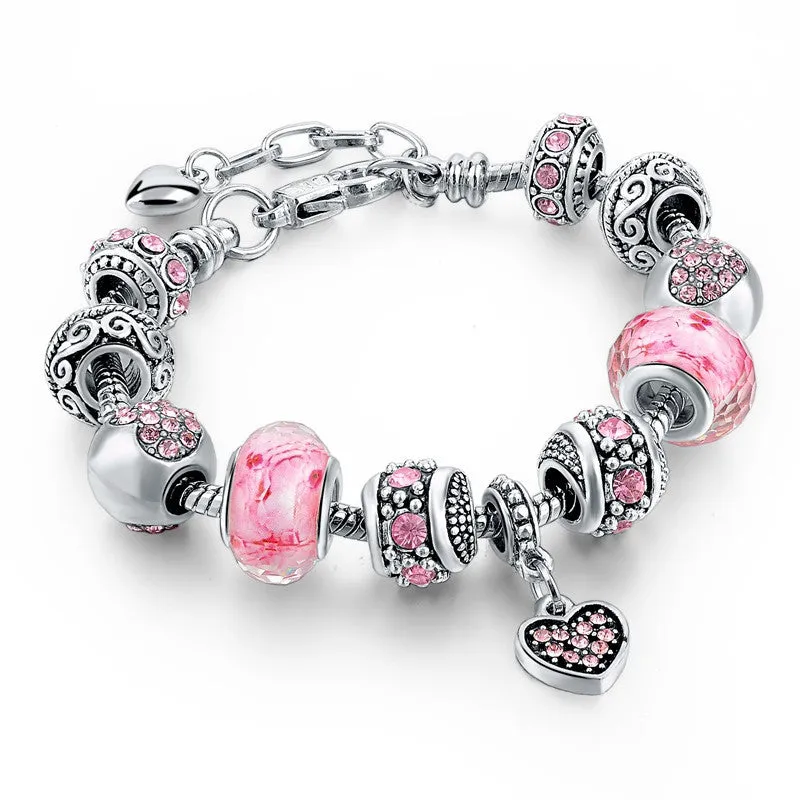 Crystal Charm Bracelet