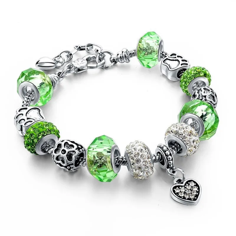 Crystal Charm Bracelet