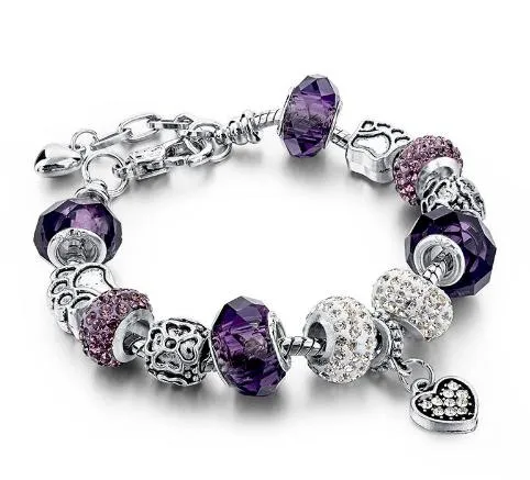 Crystal Charm Bracelet