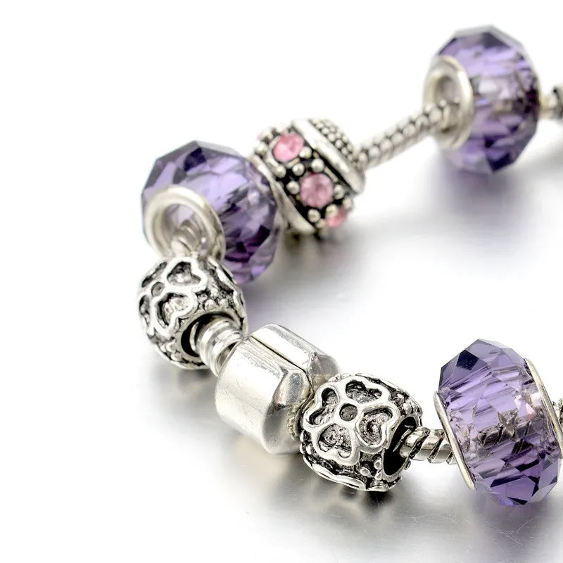 Crystal Charm Bracelet