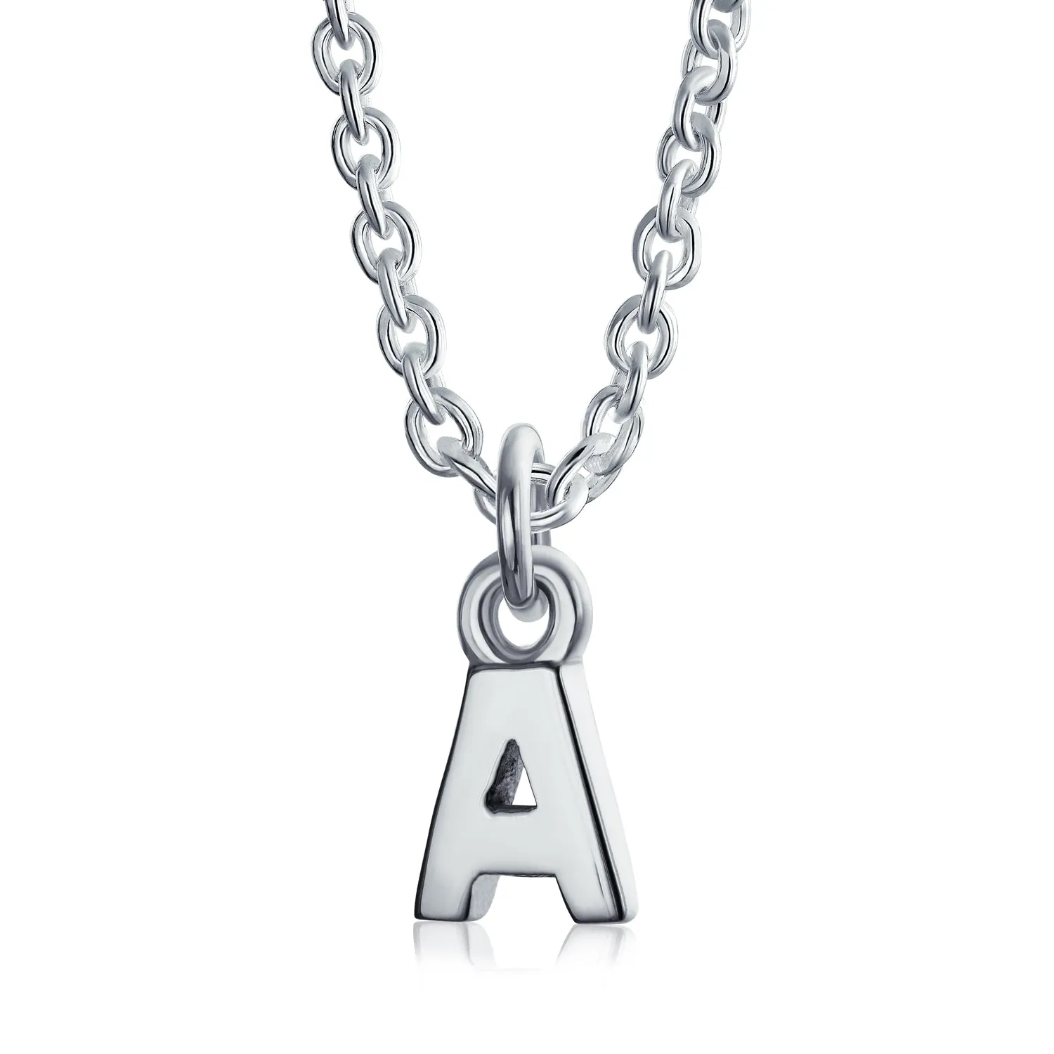 Dainty Alphabet Block Letter Anklet Ankle Bracelet Sterling Silver