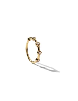 Demi Crystal Ring <br> Gold Vermeil