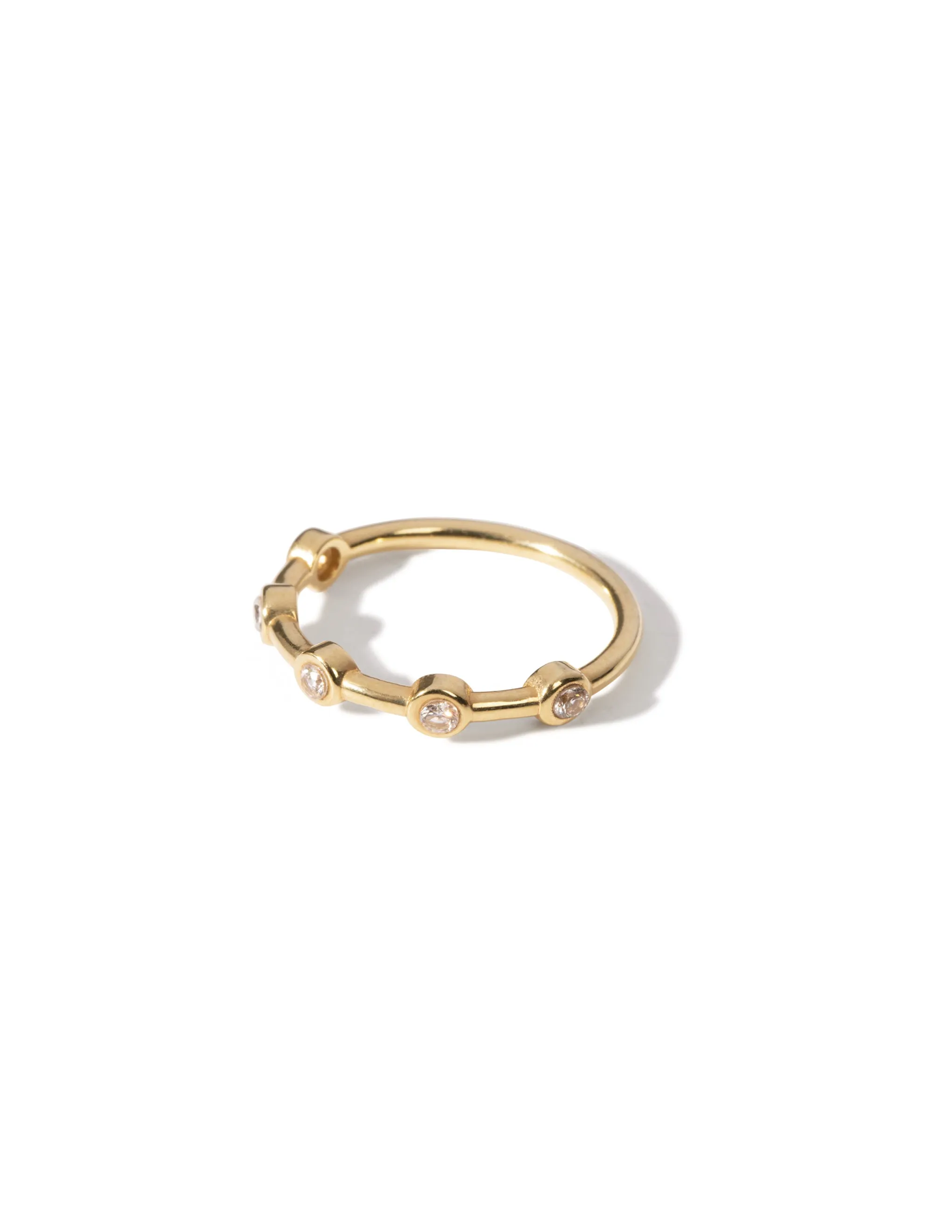 Demi Crystal Ring <br> Gold Vermeil