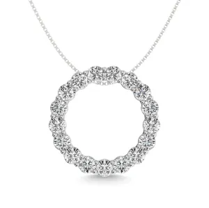 Diamond 1 1/2 ct tw Fashion Pendant in 14K White Gold