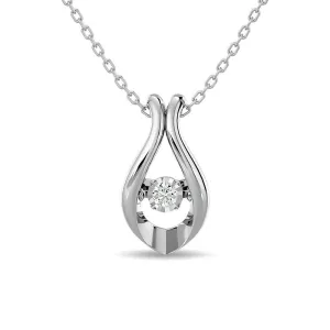 Diamond 1/50 ct tw Fashion Pendant in Sterling Silver