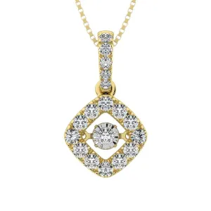 Diamond 3/8 Ct.Tw. Shimmering Fashion Pendant in 14K Yellow Gold