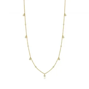 Diamond Jewellery 9ct Gold Diamond Necklace with 0.14ct ND146