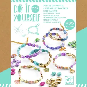 Djeco Do It Yourself - Stylish & Golden Paper Beads