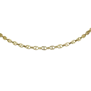 Estate 18k Yellow Gold Fancy Link Endless Chain 62" Necklace