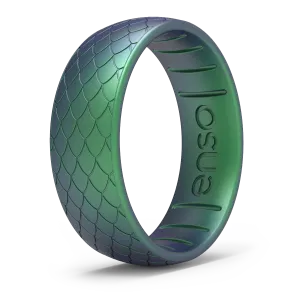 Etched Classic Silicone Ring - Dragon Scale