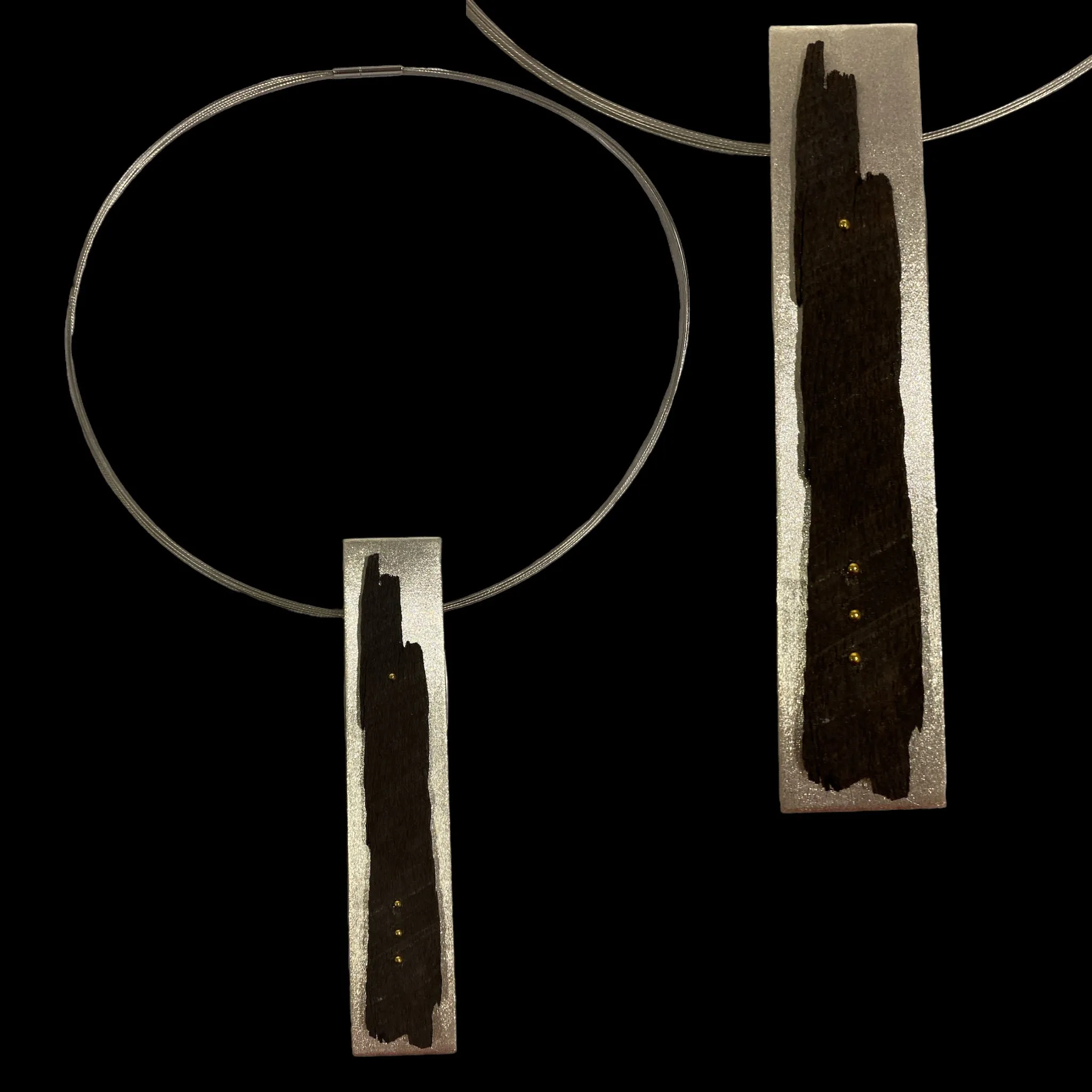 Fused Sterling Silver Pendant Necklace Collection by Kim Smith