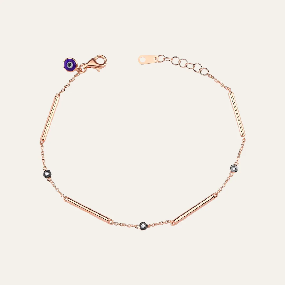 Gold-Filled Single Sticks and Stones Bracelet