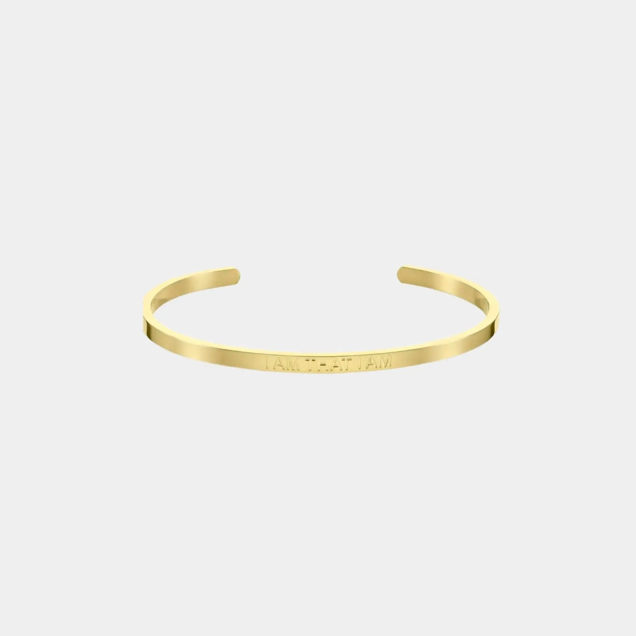 ‘I Am That I Am’ Affirmation Bracelet Gold